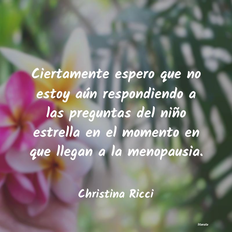 frases de Christina Ricci