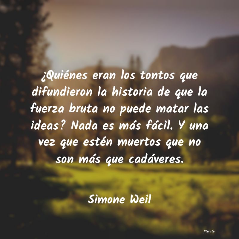 Frases de Simone Weil