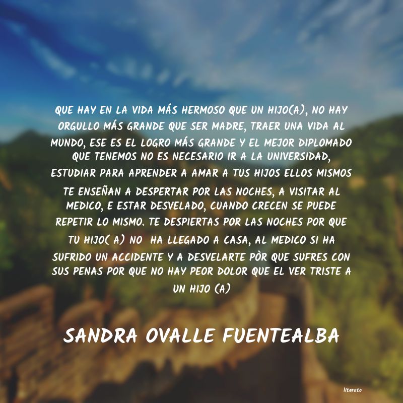 Frases de SANDRA OVALLE FUENTEALBA