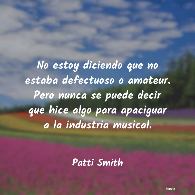 Frases de Patti Smith