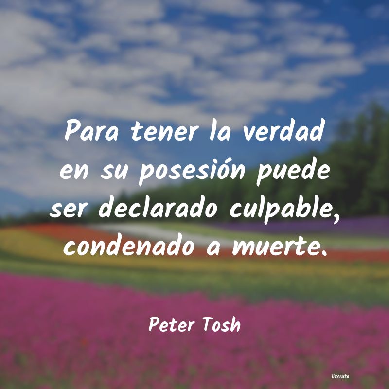 Frases de Peter Tosh