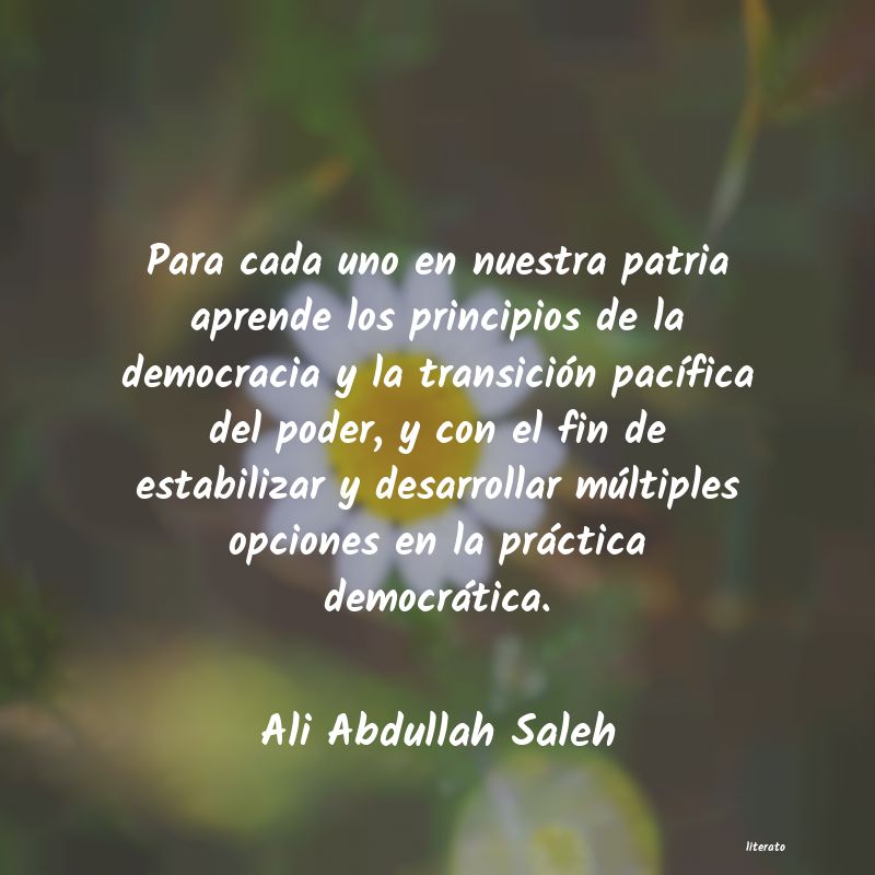 frases de Ali Abdullah Saleh