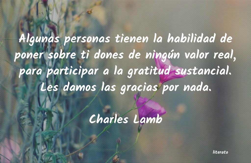 frases de Charles Lamb