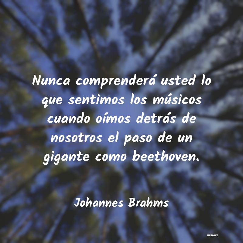 Frases de Johannes Brahms