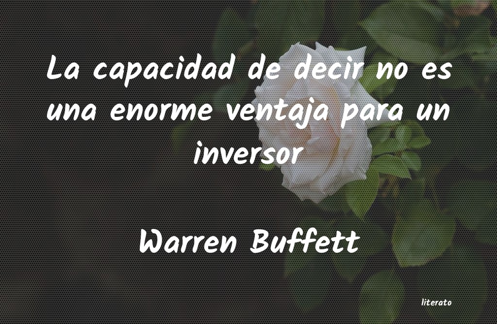 frases de Warren Buffett