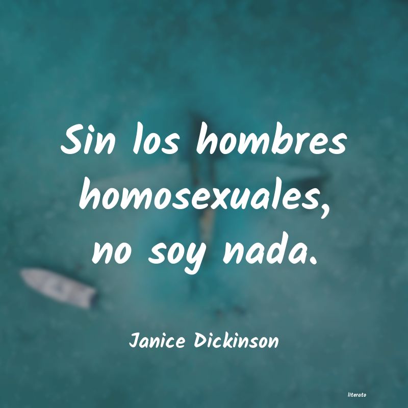 Frases de Janice Dickinson