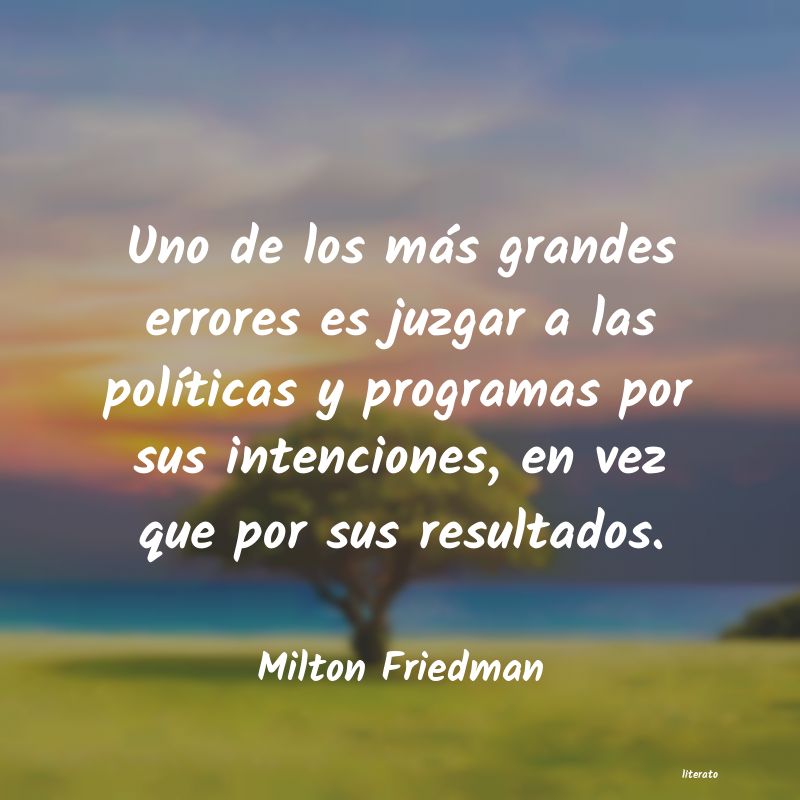 frases de Milton Friedman