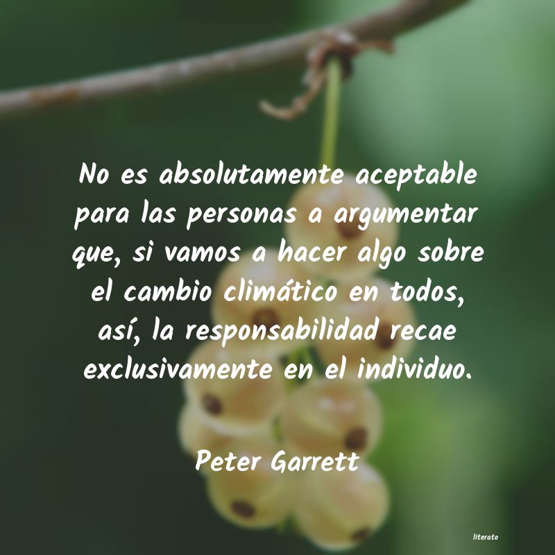 Frases de Peter Garrett