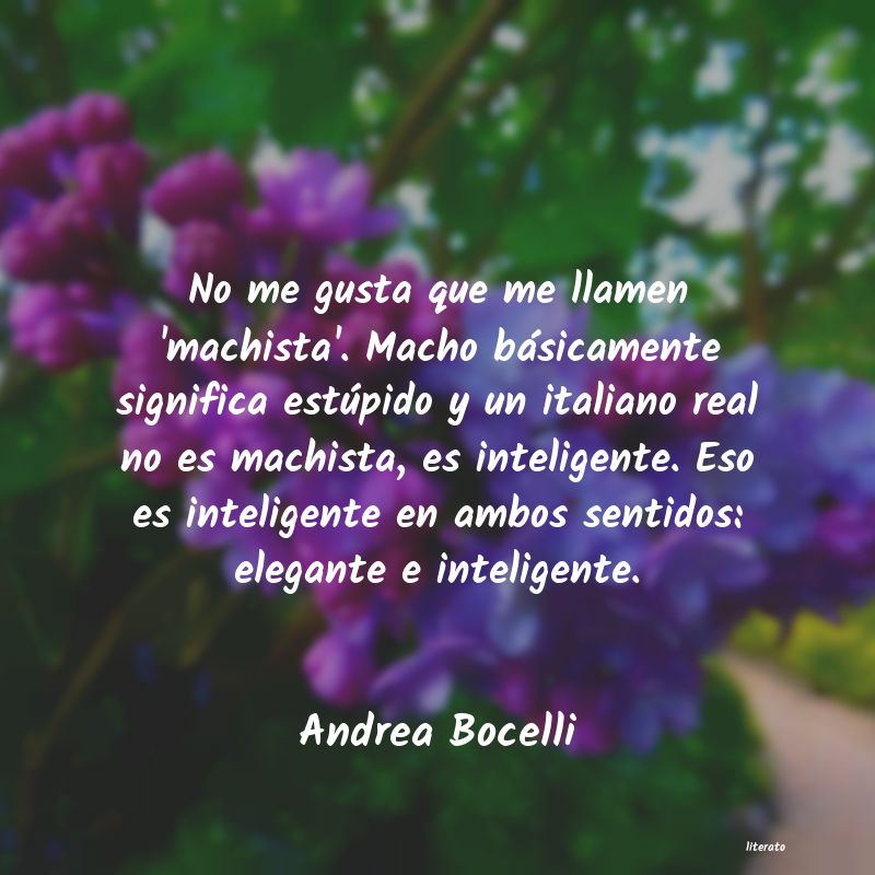 Frases de Andrea Bocelli