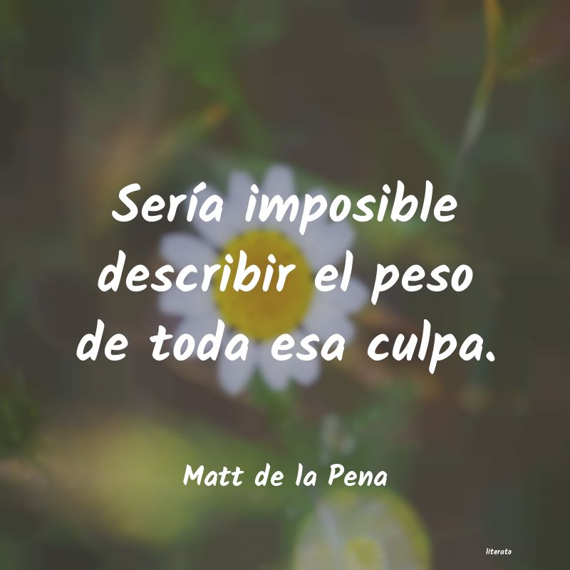 Frases de Matt de la Pena