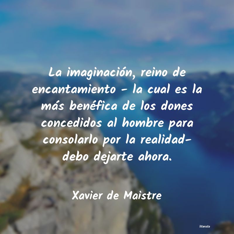 Frases de Xavier de Maistre