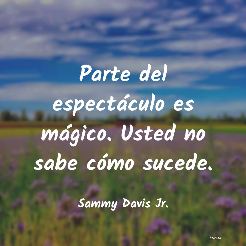 Frases de Sammy Davis Jr.