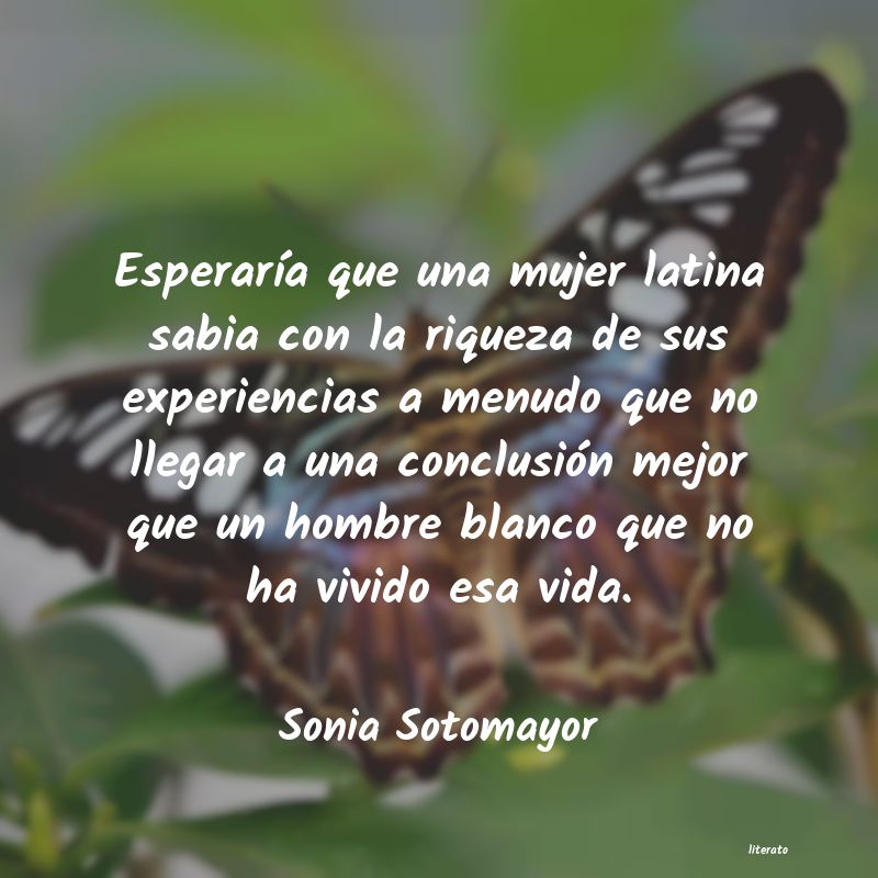 frases de Sonia Sotomayor