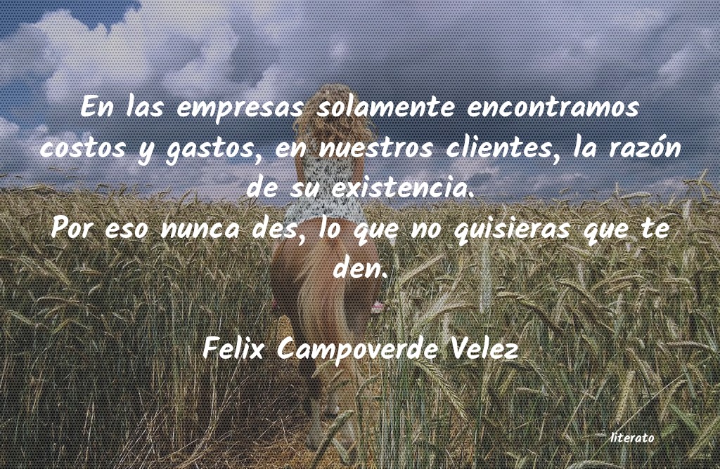 Frases de Felix Campoverde Velez