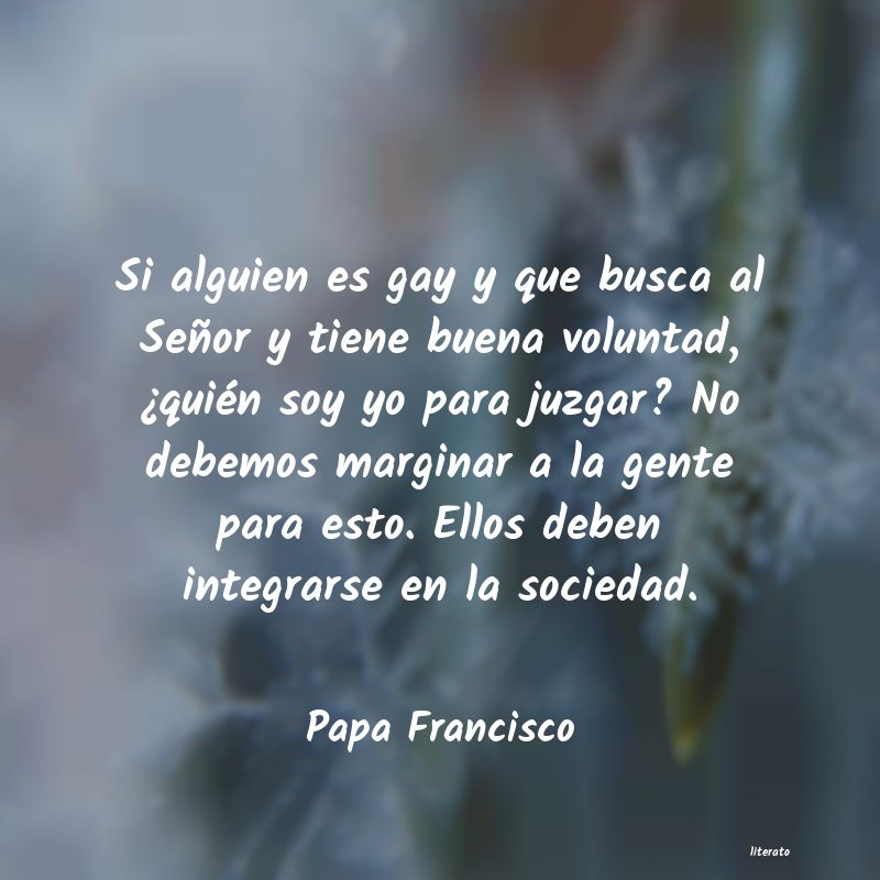 Frases de Papa Francisco