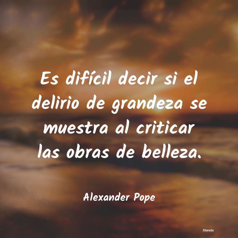 Frases de Alexander Pope