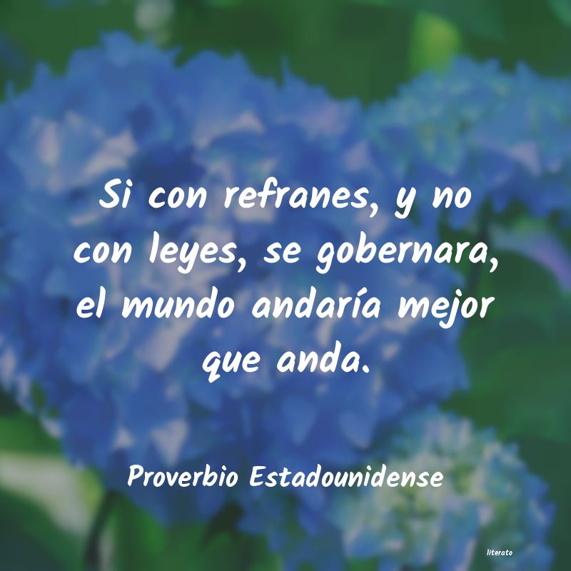 Frases de Proverbio Estadounidense