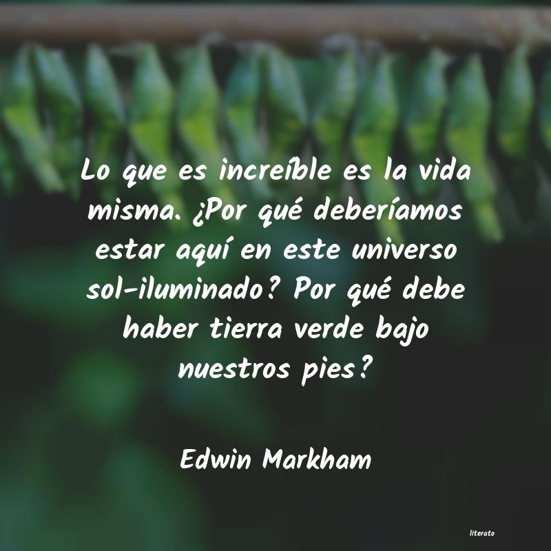 Frases de Edwin Markham