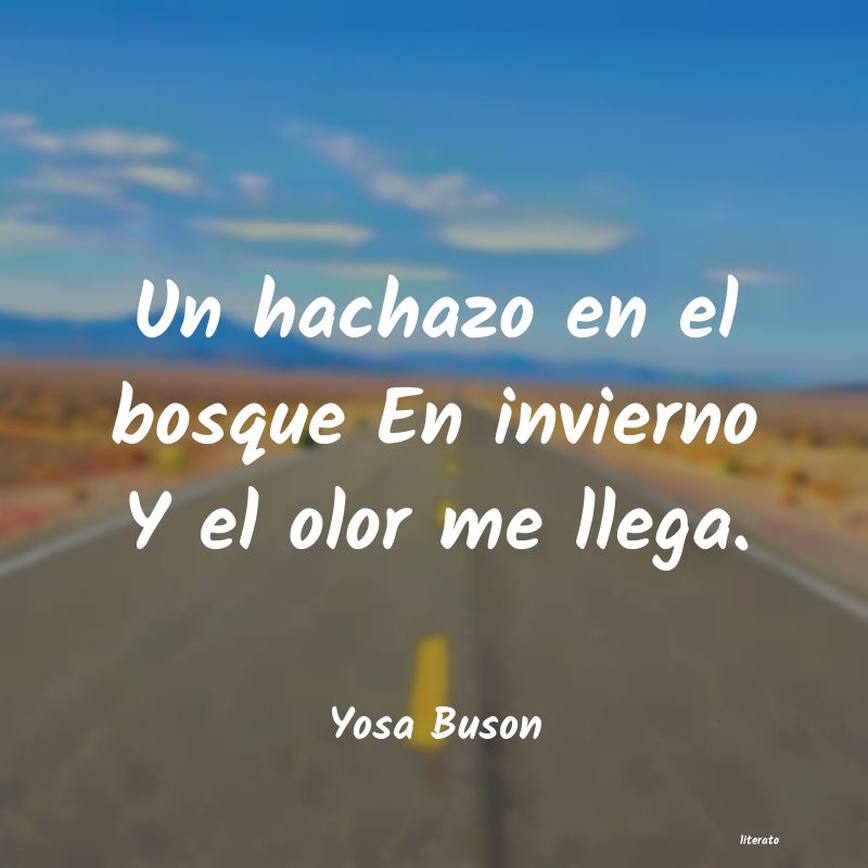 frases de Yosa Buson