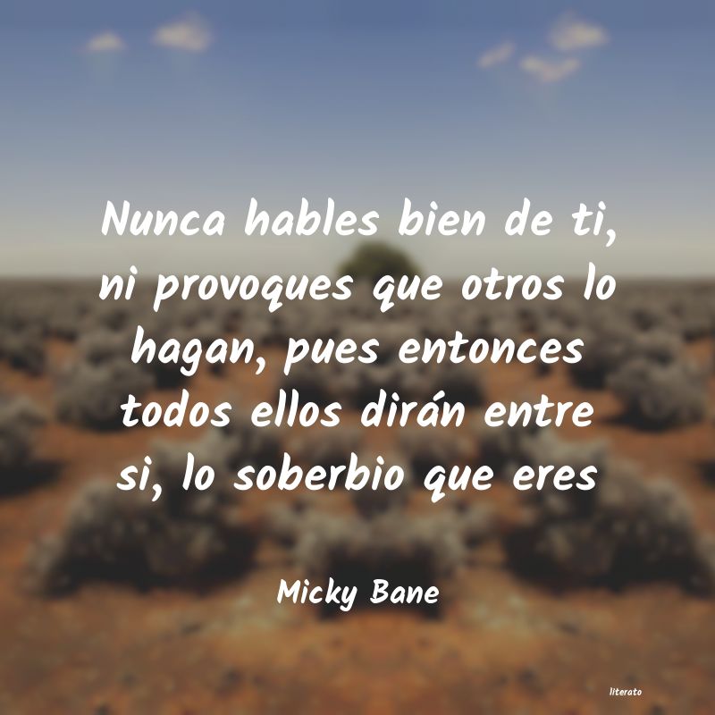 Frases de Micky Bane