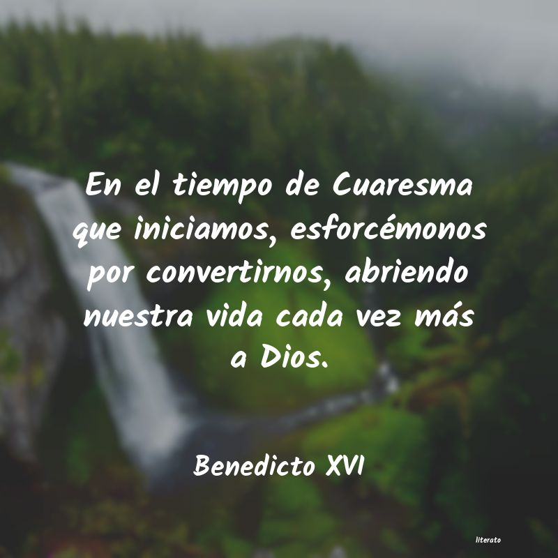 Frases de Benedicto XVI