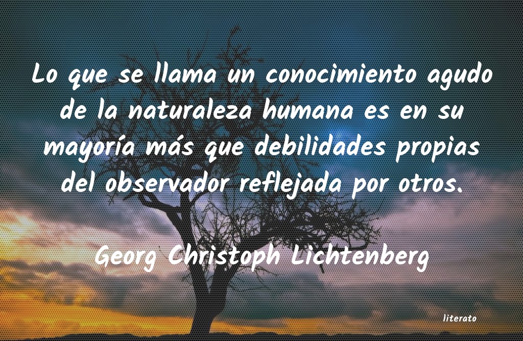frases de Georg Christoph Lichtenberg