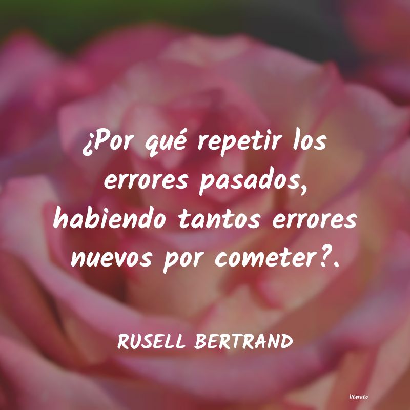 Frases de RUSELL BERTRAND