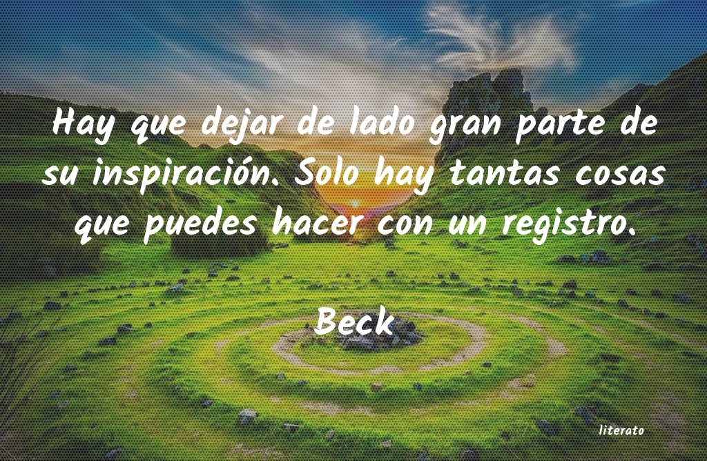 frases de Beck