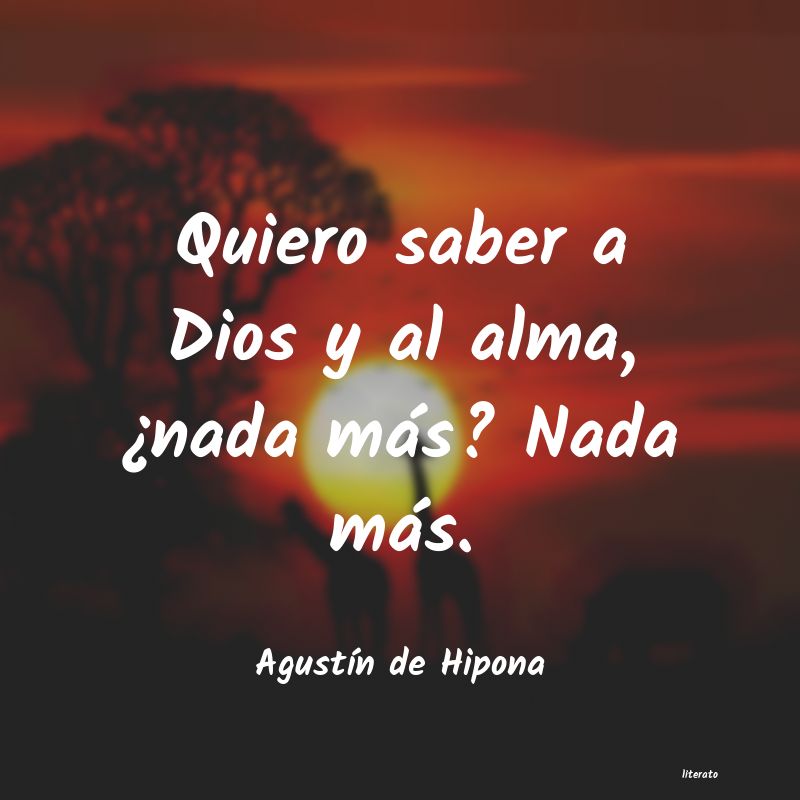 frases de AgustÃn de Hipona