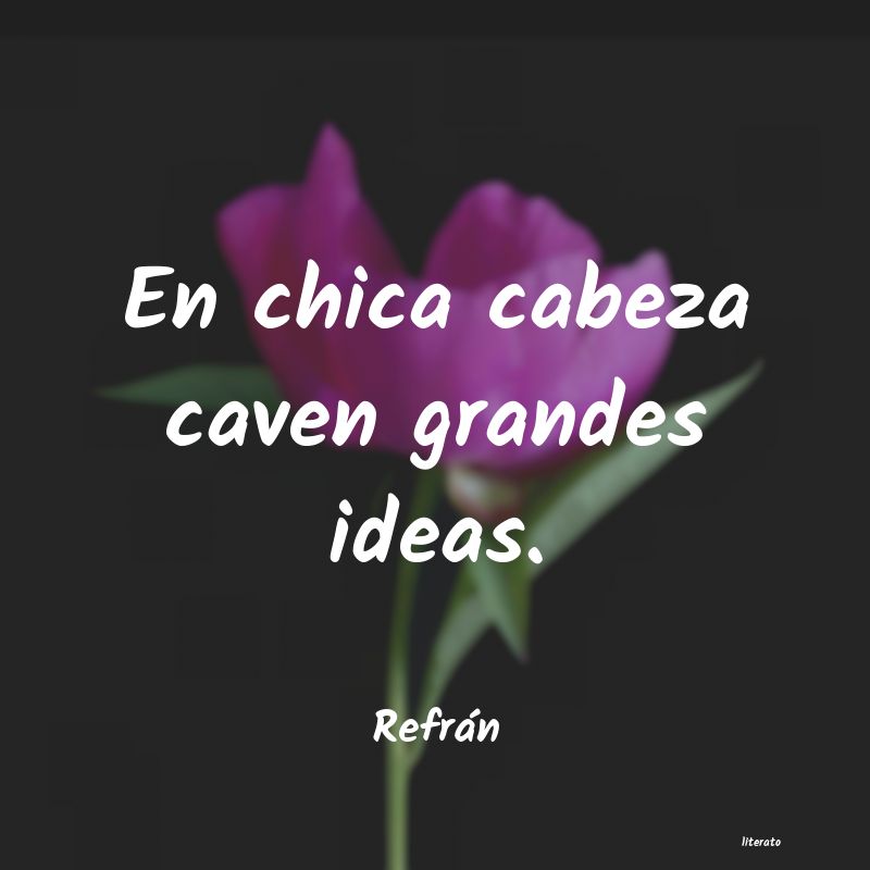 frases de Refrán