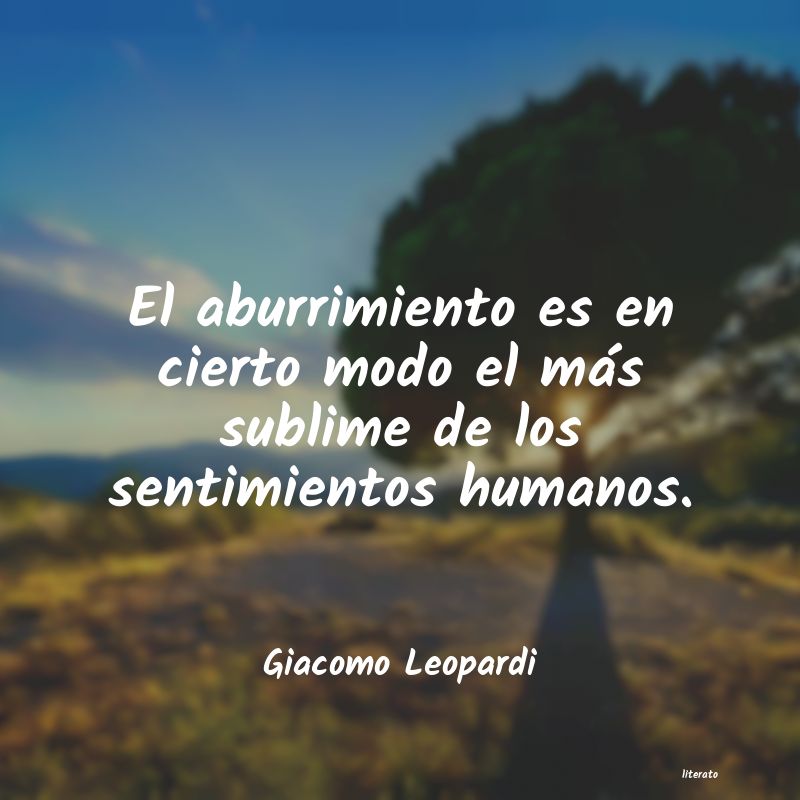 Frases de Giacomo Leopardi