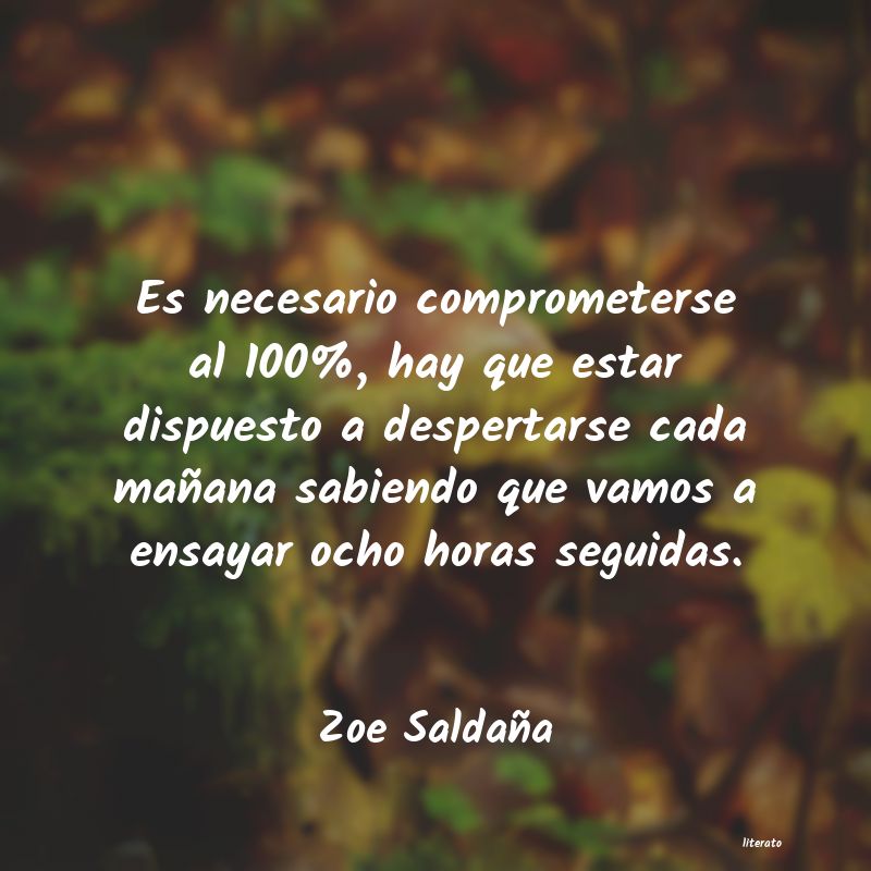 Frases de Zoe Saldaña
