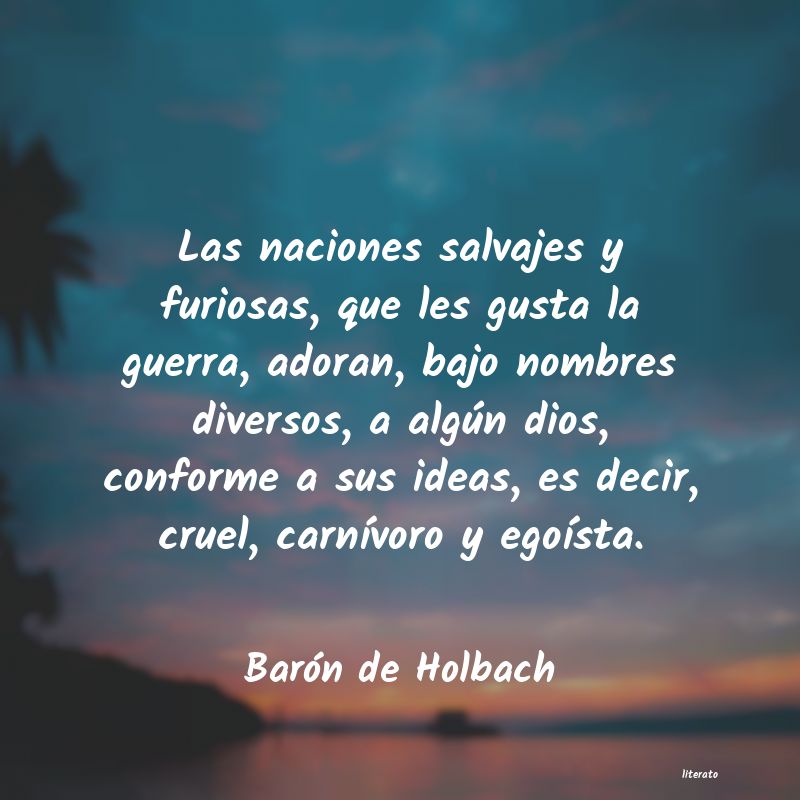 Frases de Barón de Holbach