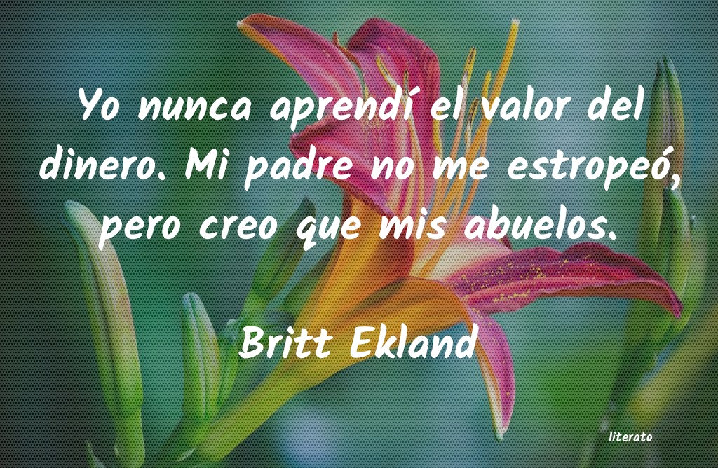 Frases de Britt Ekland