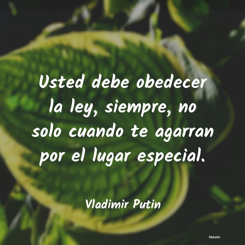 Frases de Vladimir Putin