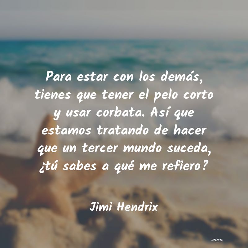 frases de Jimi Hendrix
