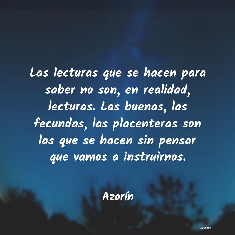 Frases de Azorín