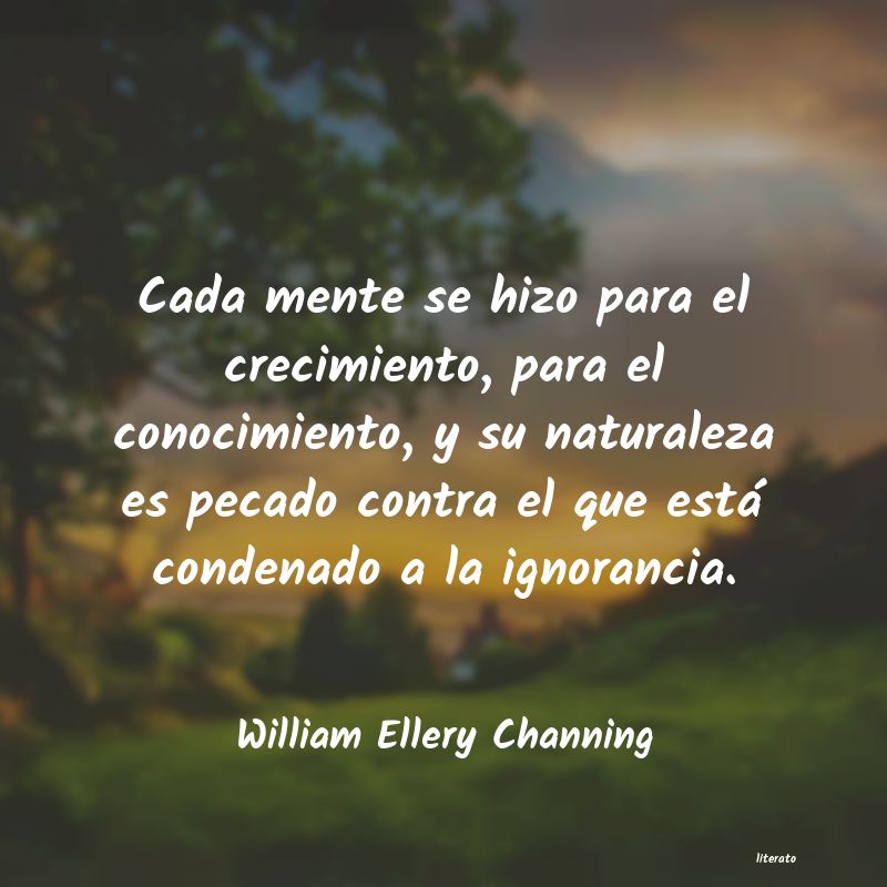 frases de William Ellery Channing