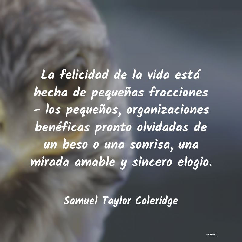 Frases de Samuel Taylor Coleridge