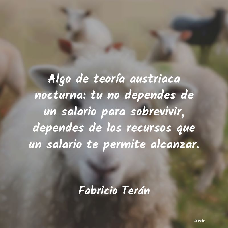 frases de Fabricio Terán