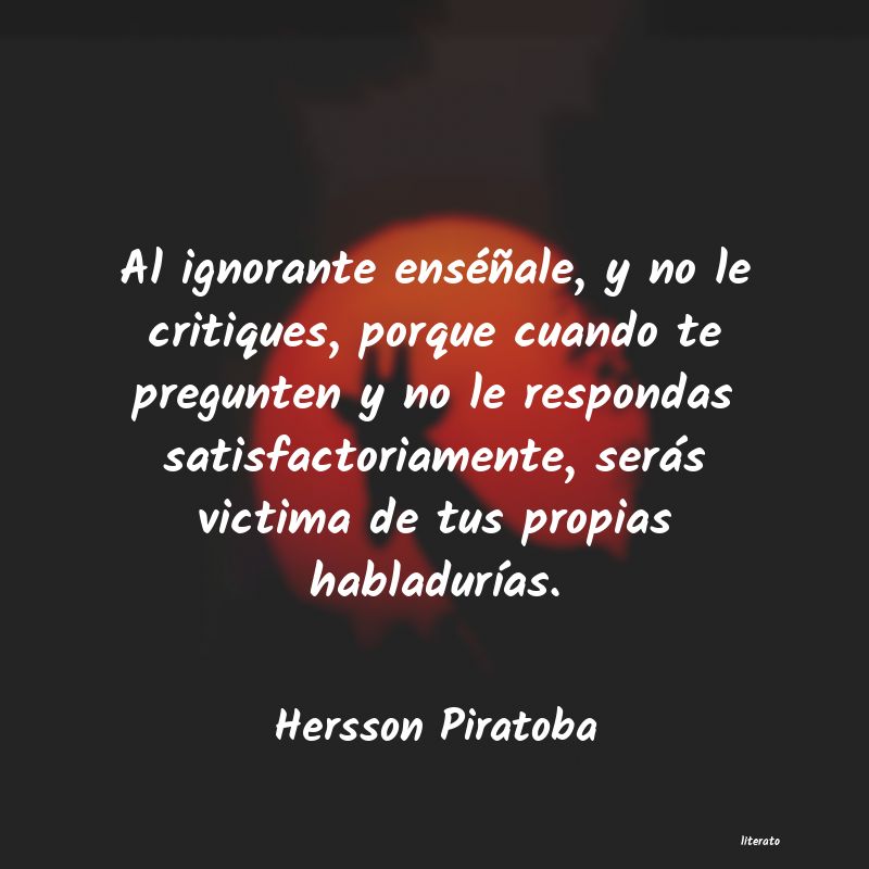 Frases de Hersson Piratoba