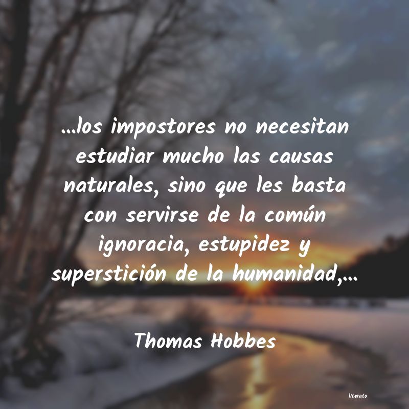 Frases de Thomas Hobbes