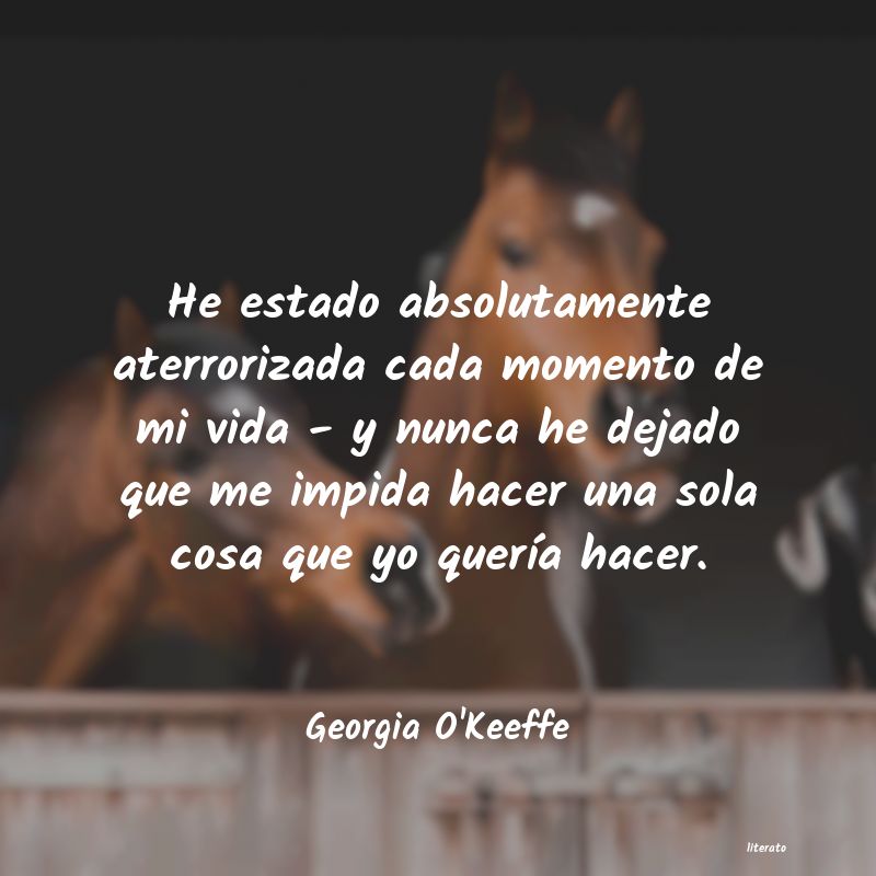frases de Georgia O'Keeffe