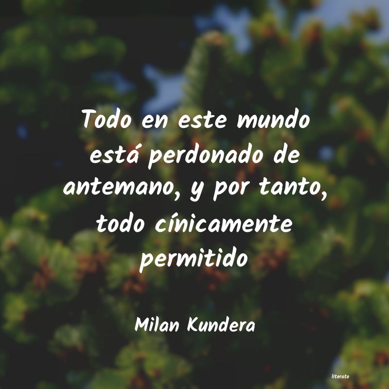 frases de Milan Kundera