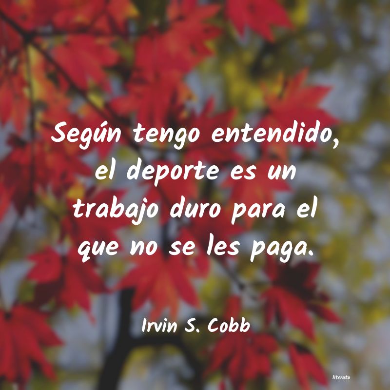 Frases de Irvin S. Cobb