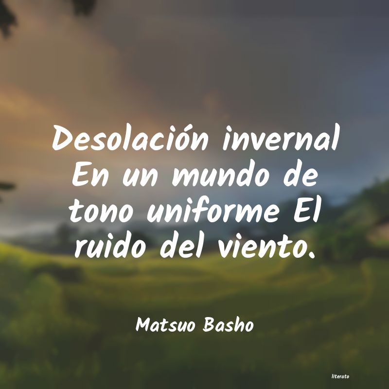 Frases de Matsuo Basho