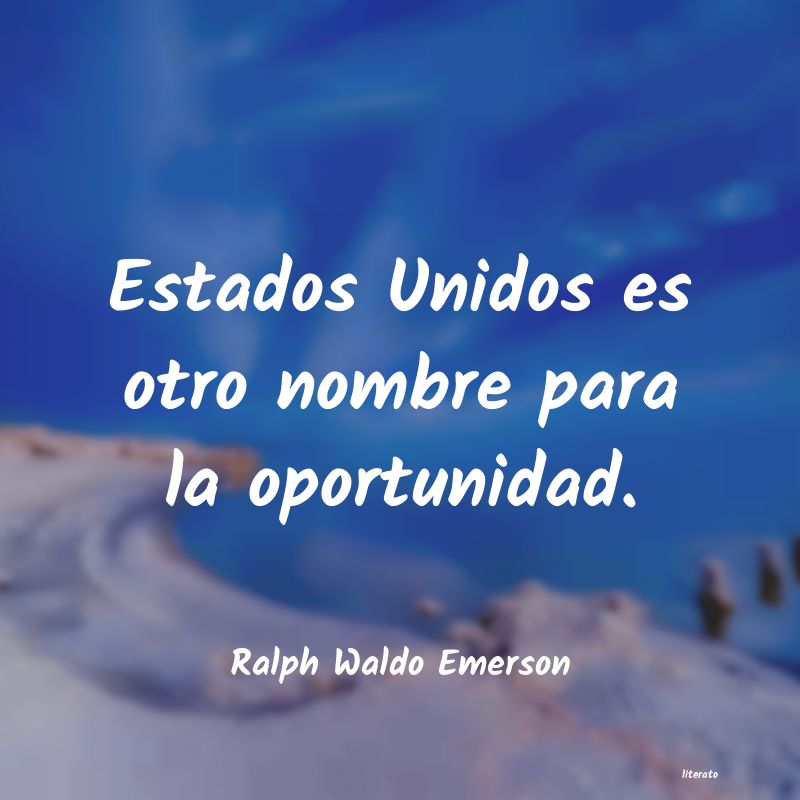 Frases de Ralph Waldo Emerson