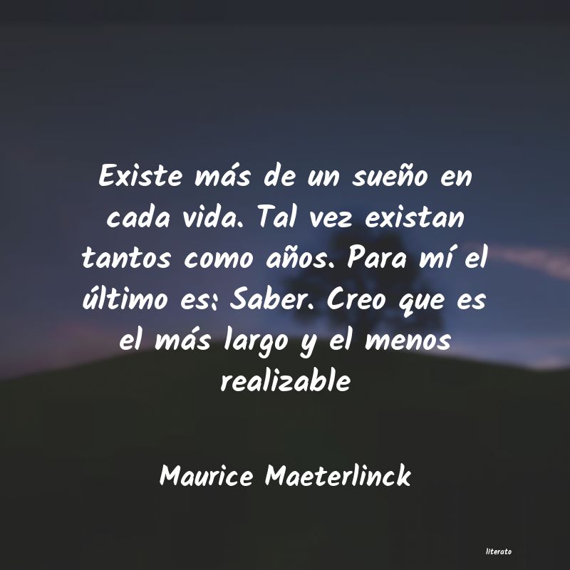 Frases de Maurice Maeterlinck