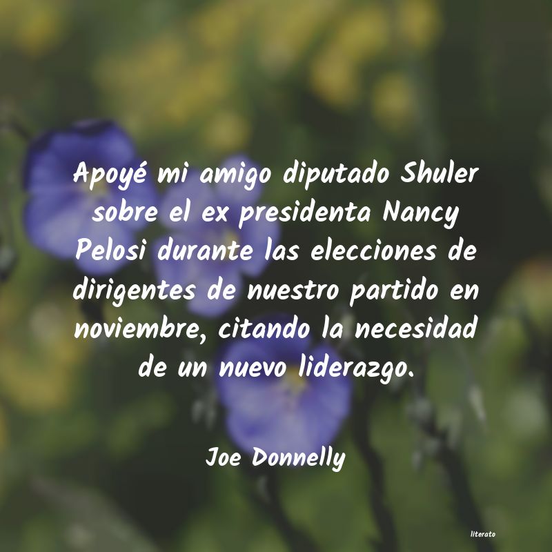 Frases de Joe Donnelly