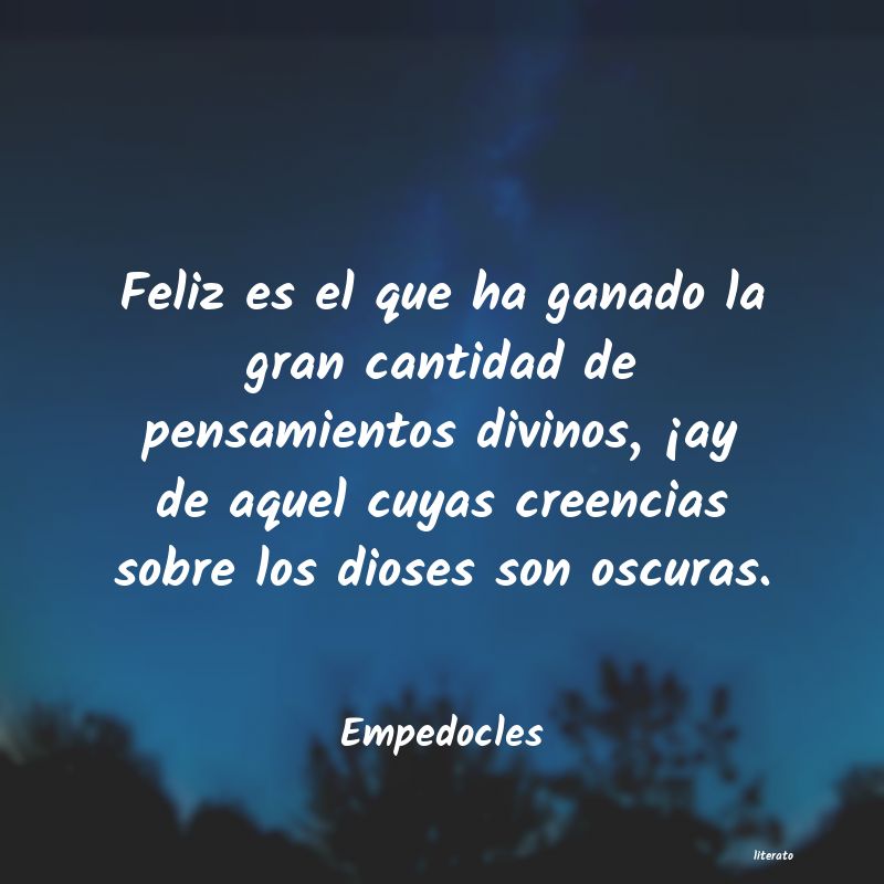 frases de Empedocles
